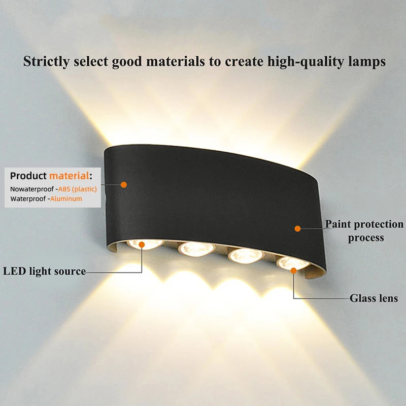 LED Wall Sconces Modern Indoor and Outdoor Lamp