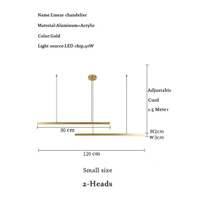 Lamp Modern Minimalist LED Chandelier
