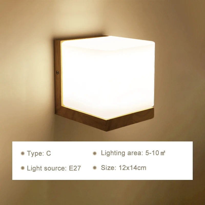 Modern LED Wall Lamps Wooden