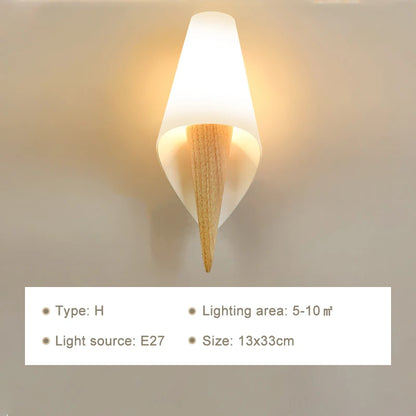 Modern LED Wall Lamps Wooden