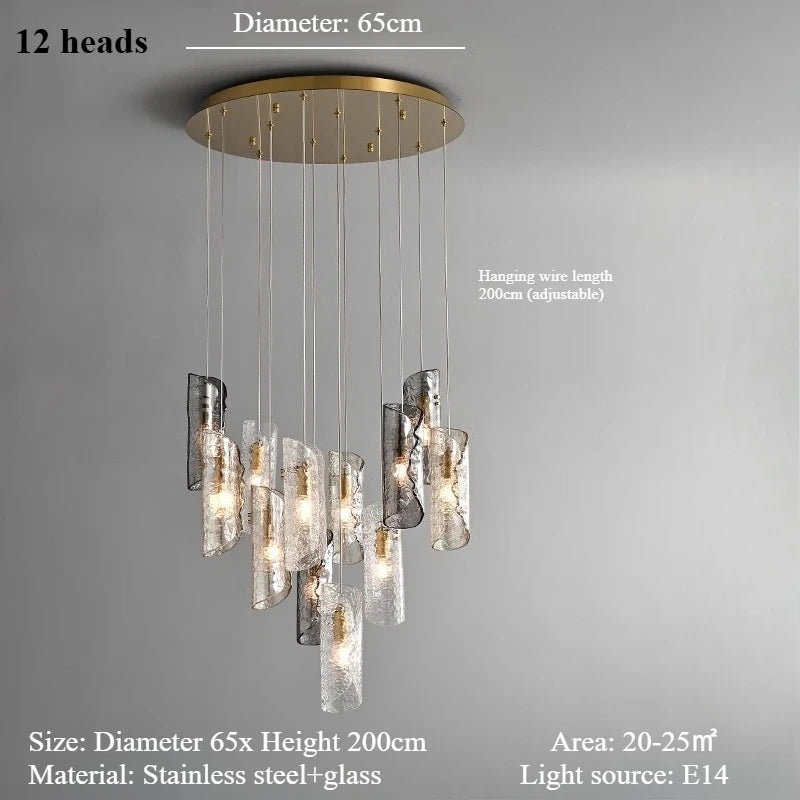 French Light Luxury Large Chandelier