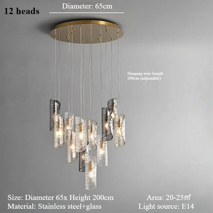French Light Luxury Large Chandelier