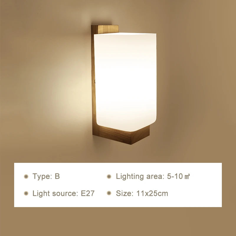 Modern LED Wall Lamps Wooden