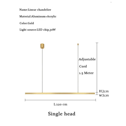 Lamp Modern Minimalist LED Chandelier