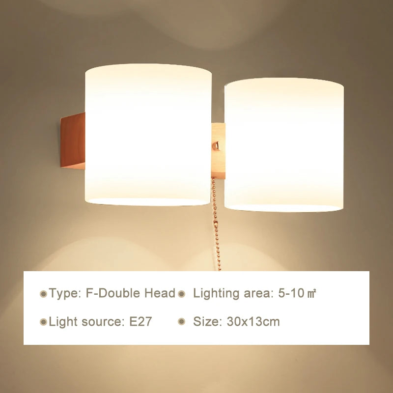 Modern LED Wall Lamps Wooden