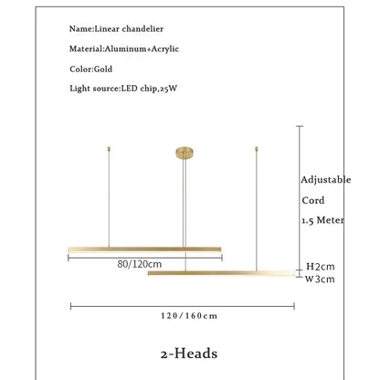 Lamp Modern Minimalist LED Chandelier