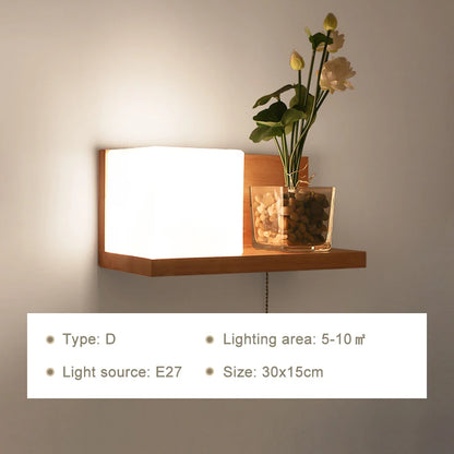 Modern LED Wall Lamps Wooden