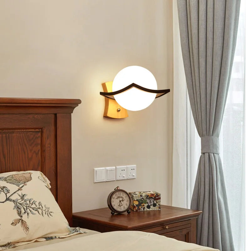 Modern LED Wall Lamps Wooden