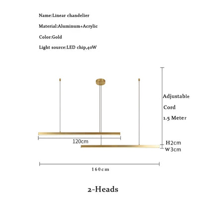 Lamp Modern Minimalist LED Chandelier