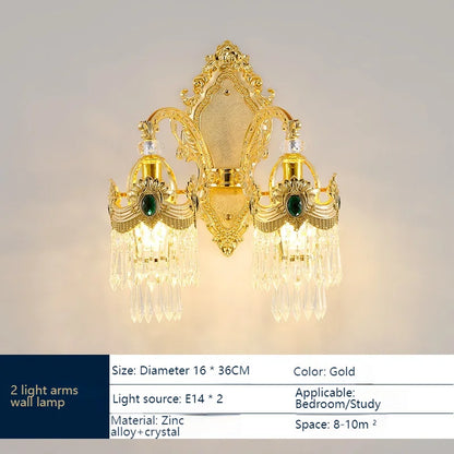 European Light Luxury Living Room Crystal Chandelier
