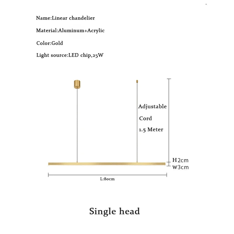 Lamp Modern Minimalist LED Chandelier