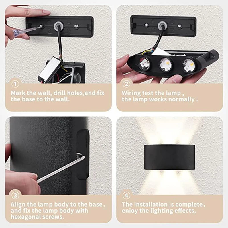 LED Wall Sconces Modern Indoor  and Outdoor Lamp