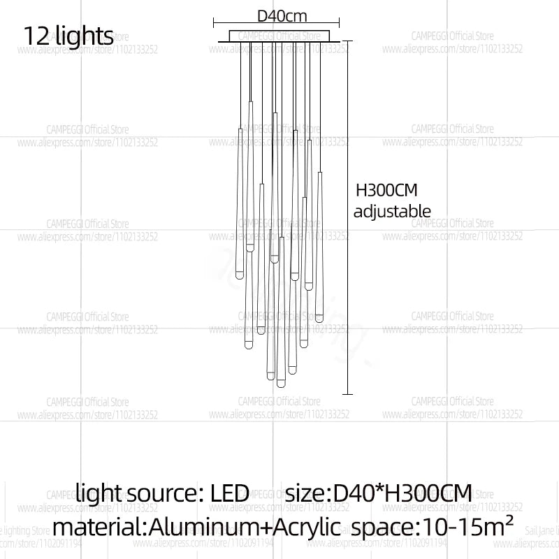 Modern LED Chandelier