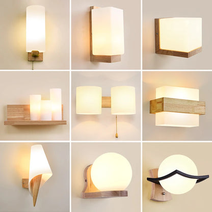 Modern LED Wall Lamps Wooden