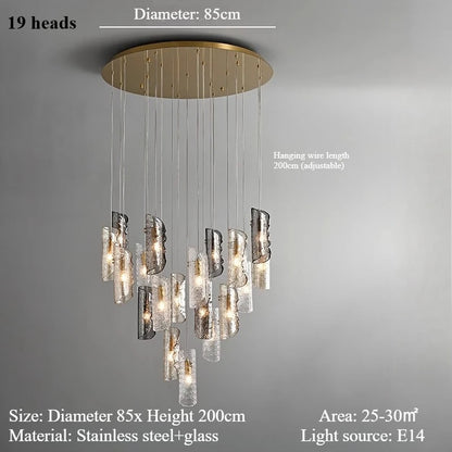 French Light Luxury Large Chandelier